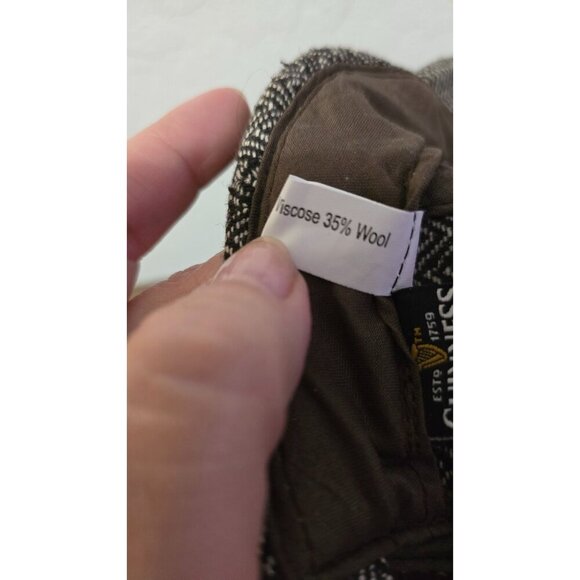 Guinness Ireland Herringbone Tweed Adjustable Baseball Cap With Embroidered Logo - Picture 9 of 10